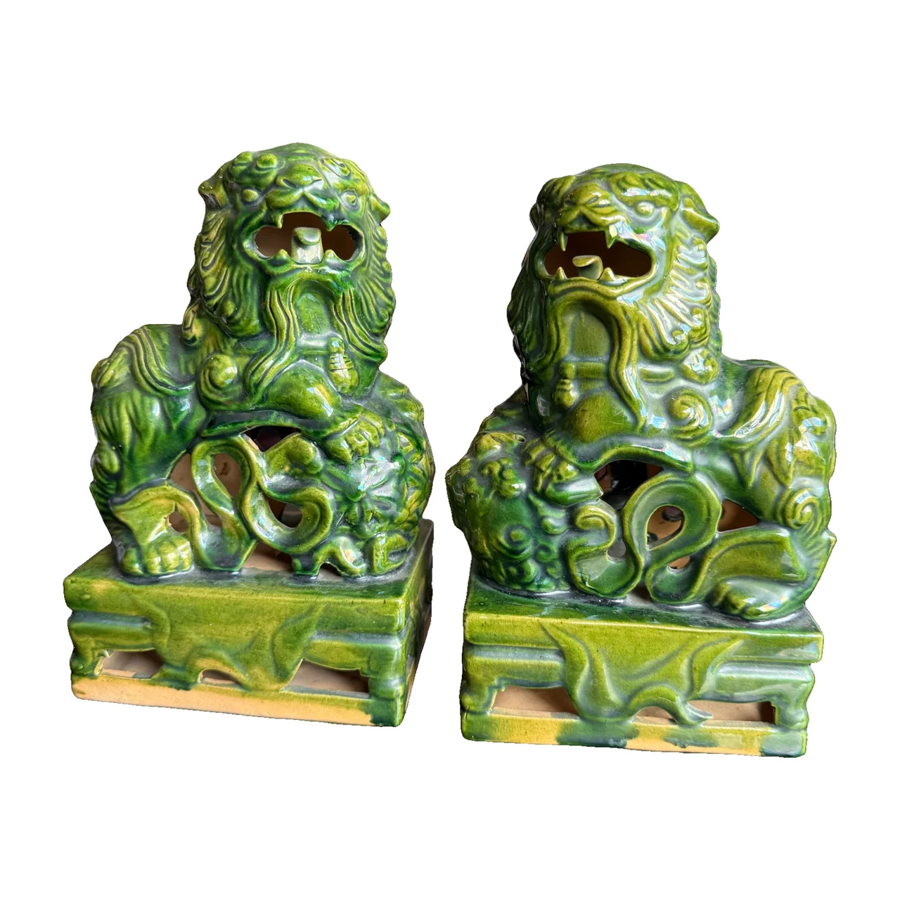 Pair of Tang-Style Ceramic Horses